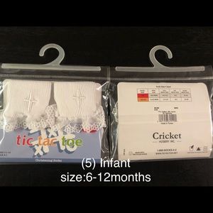 White Baptismal Socks